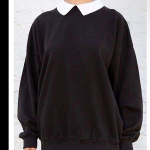BRANDY MELVILLE // erica collared oversized sweatshirt